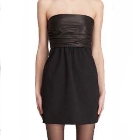 Theory Amandie Black Strapless Dress - Picture 3 of 8